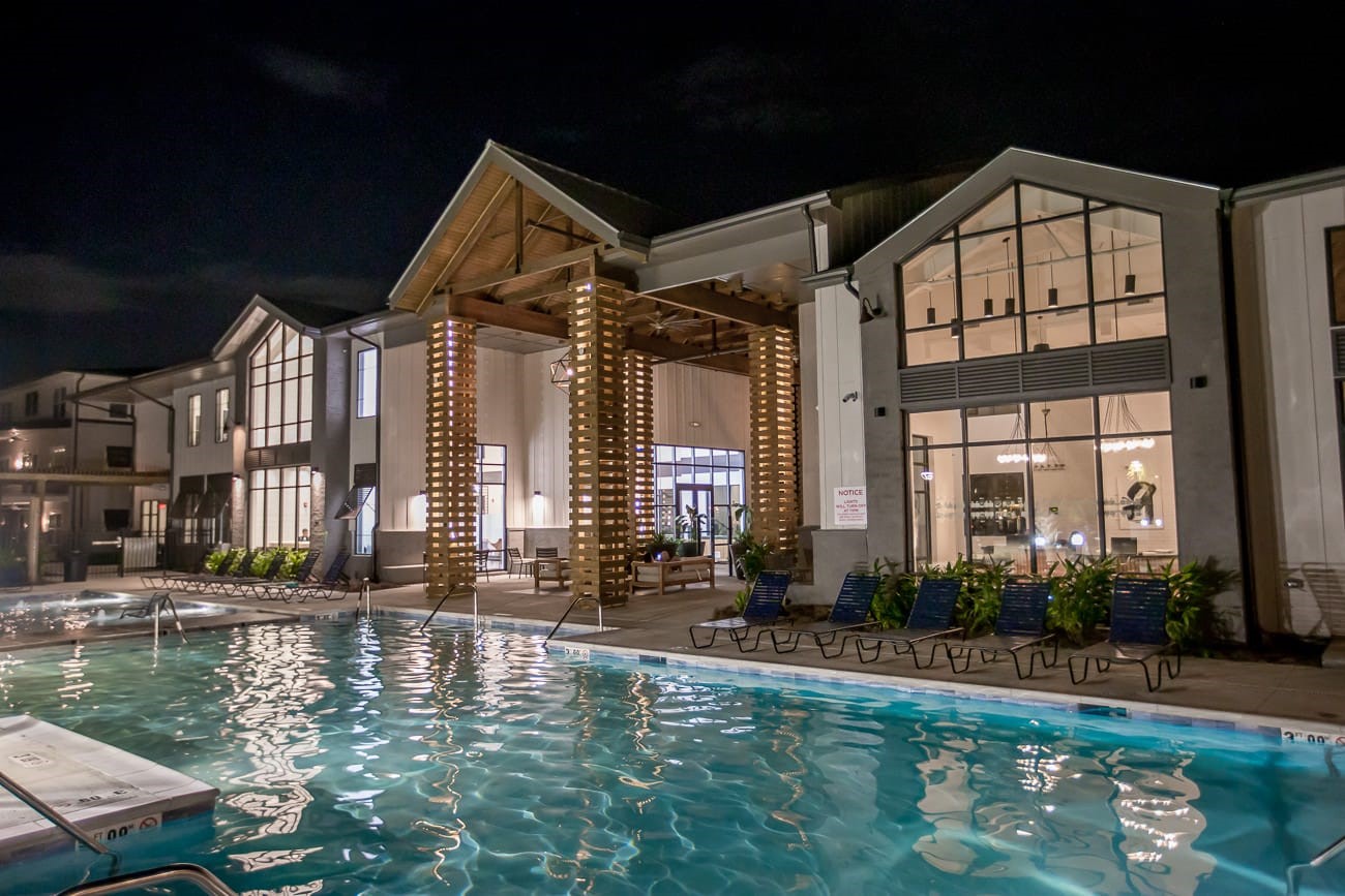 Clubhouse at night